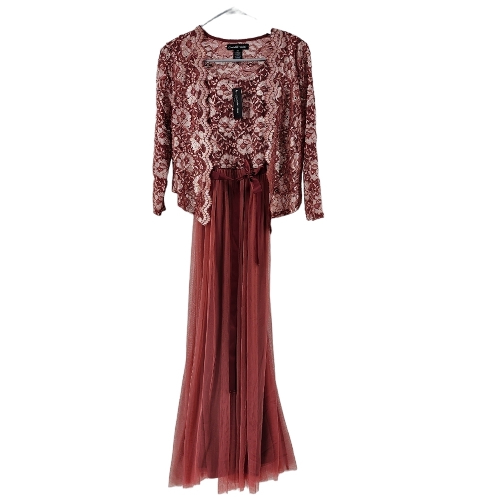 Candalite Women's Lace Tulle Prom Dress - MP